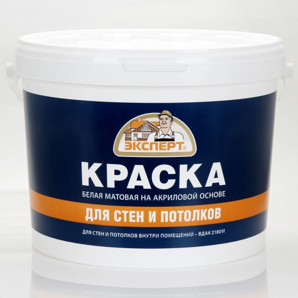 Фото Краска эксперт для стен и потолков 14кг вдак-2180