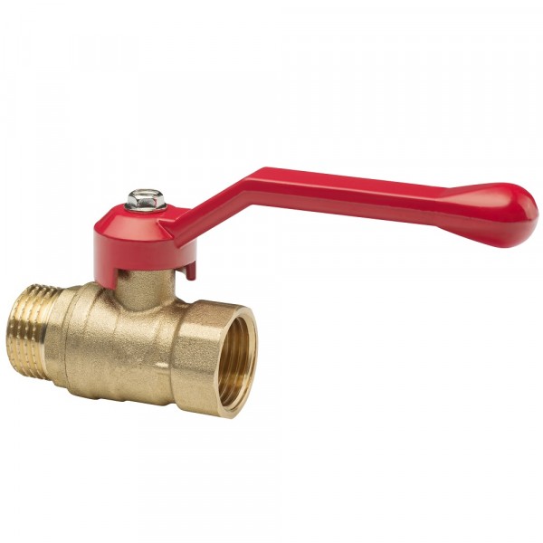 Фото Кран шаровый 1/2 в/н ручка (латунь), mp-у