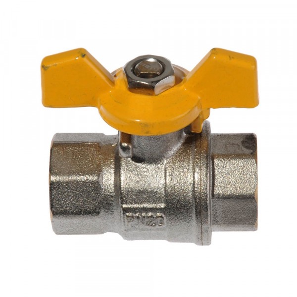 Фото Кран шаровый для газа 1/2 в/в бант, mp-у