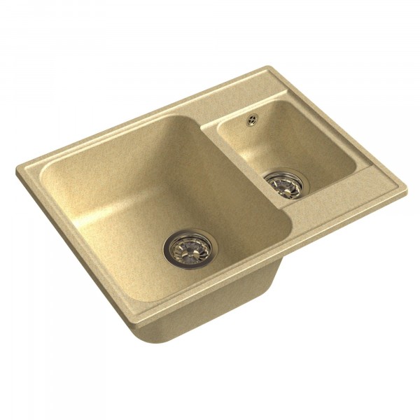 Фото Мойка granfest quarz бежевый 444891