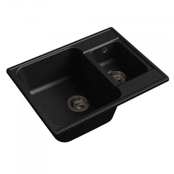 Фото Мойка granfest quarz черный gf-z-09