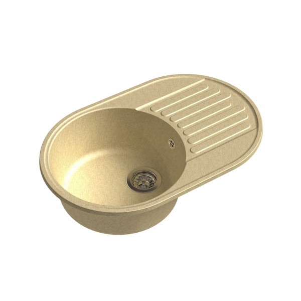 Фото Мойка granfest quarz бежевый gf-z-18