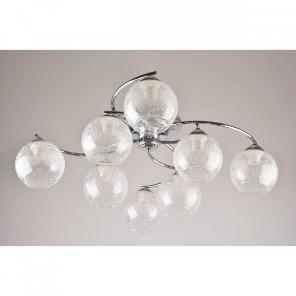 Фото Люстра потолочная hiper arabella h012-8 е27 8x60вт ip 20 хром