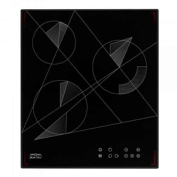 поверхность встраиваемая электрическая варочная krona fidato 45 bl 1529000₽