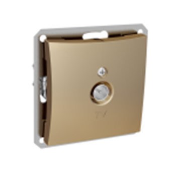 Фото Розетка tv lexel дуэт 0,7db шампань se wde000491