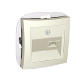 Фото Розетка 1-ая lexel дуэт компьютерная rj45 бежевая se wde000283