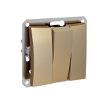 Фото Выключатель 3кл lexel дуэт шампань se wde000431