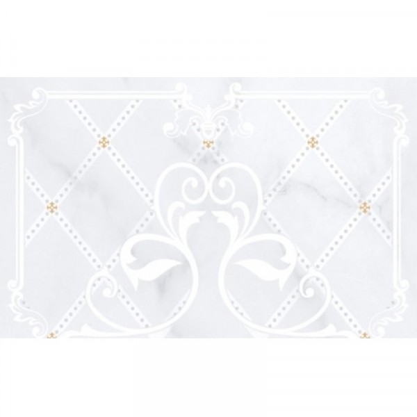 Фото Декор керамический милана 25х40 серый ск000033106