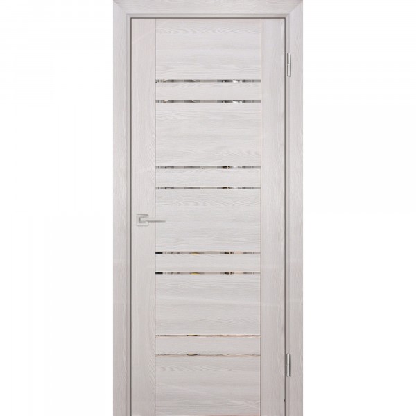 Фото Полотно дверное остеклённое psk-1 2000х800мм.,nanotex, цвет ривьера крем