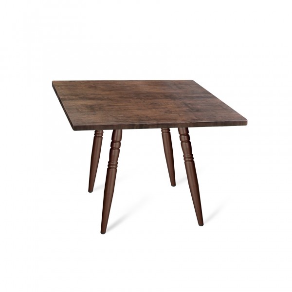 Фото Обеденный стол sheffilton 0,8х0,8м sht-tu15/80/80 мдф медный металлик/палисандр