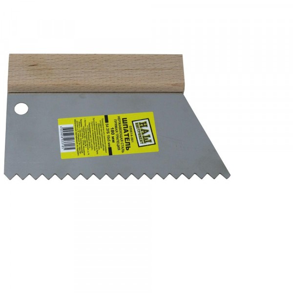 Фото Шпатель для клея нержавеющая сталь 