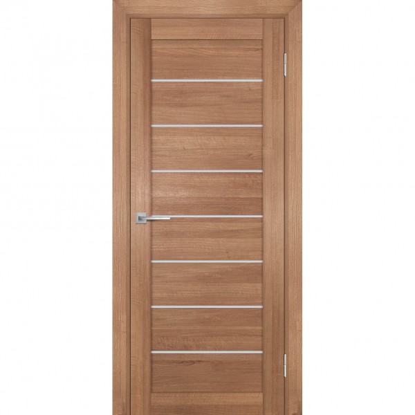 Фото Полотно дверное остеклённое техно 708 2000х800мм.,nanotex, цвет миндаль