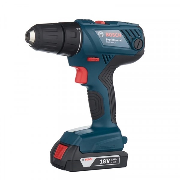 дрель аккумуляторная bosch gsr 180 li 18в 54нм 2ач li-lon 10мм 16кг 2 акк кейс 06019f8123 913100₽