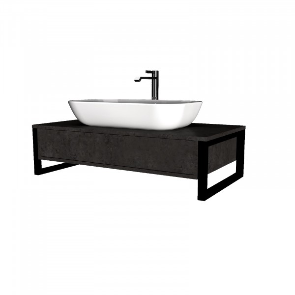 Фото Тумба grunge loft 80п 1в.я бетон светлый