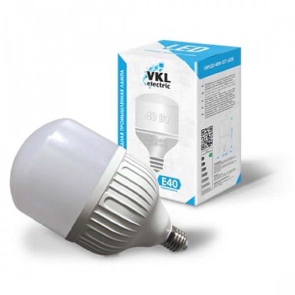 Фото Лампа светодиодная vkl electric 1190983 е27 груша 40вт 6500к