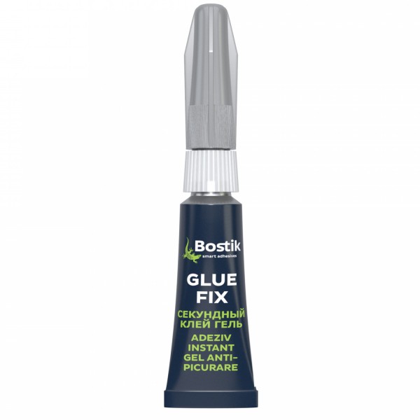 Фото Секундный клей bostik glue fix гель 3гр.