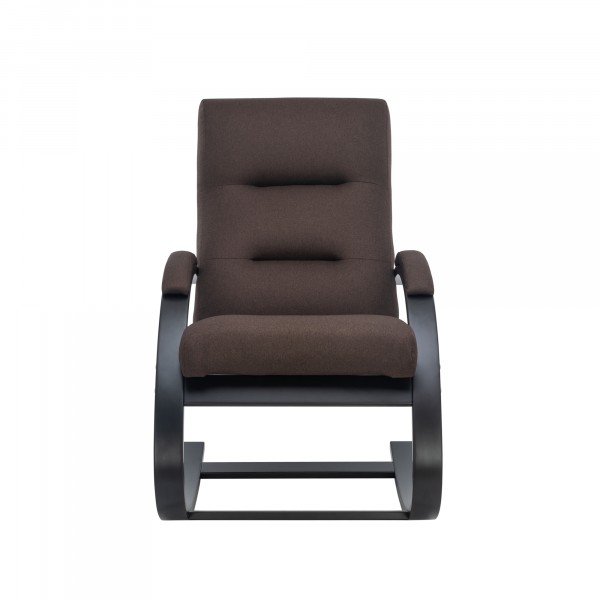 Фото Кресло-качалка leset милано 104х80см венге, ткань коричневый