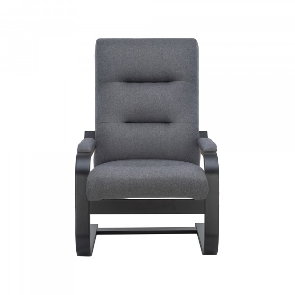 Фото Кресло дизайнерское leset оскар 104х80см венге, ткань серый