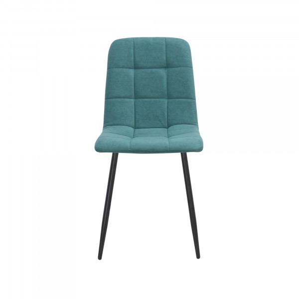 Фото Стул leset скай, металл черный/велюр ментол