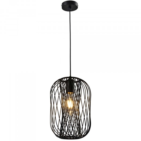 Фото Светильник подвесной toplight debra tl1189h-01bk е27 1x60вт ip 20