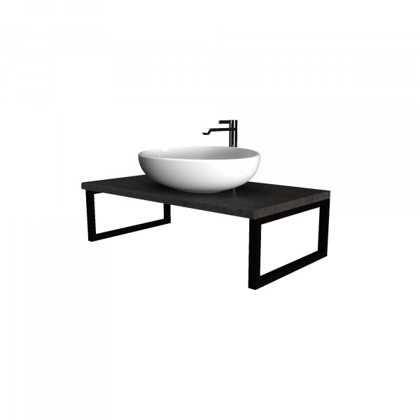 Фото Столешница grunge loft 80 бетон темно-серый