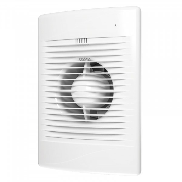 Фото Вентилятор вытяжной осевой накладной 125мм standard 5 etf белый, с индик.работы и датч.освещ, diciti