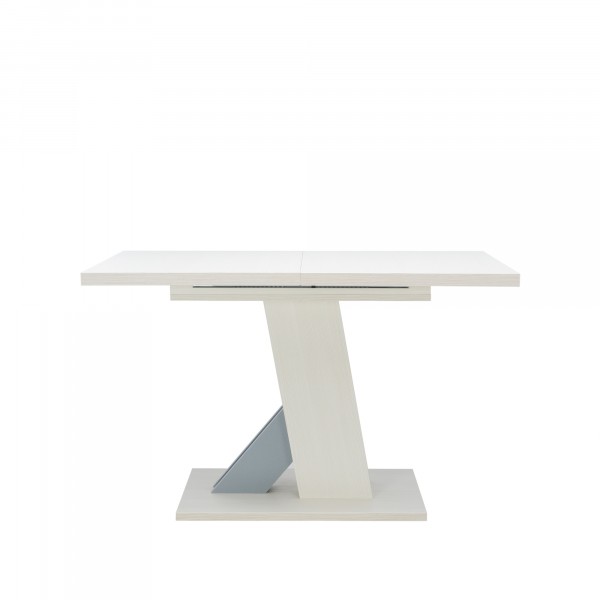 Фото Стол обеденный раздвижной leset луссо 0,79х0,645м цвет наварра белая/алюминий