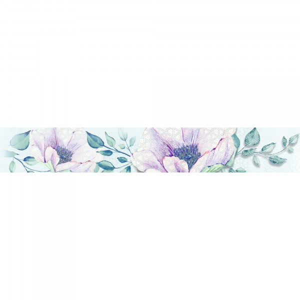 Фото Бордюр ницца g 500*75 голубой 048905