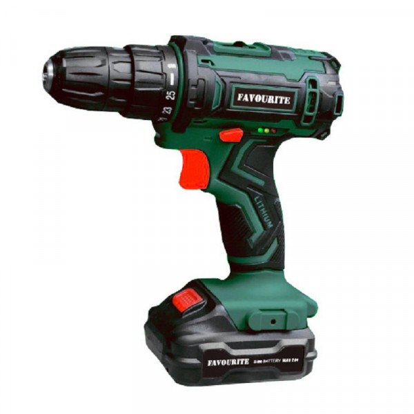 дрель аккумуляторная 144в 2ач 26нм 2 батареи кейс favourite dc 1402 promo 297500₽