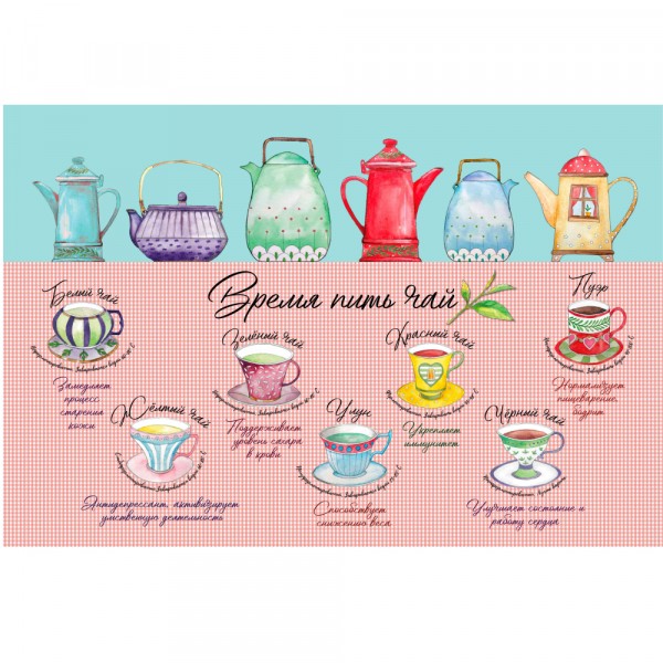 Фото Скатерть пвх 60х90см улун