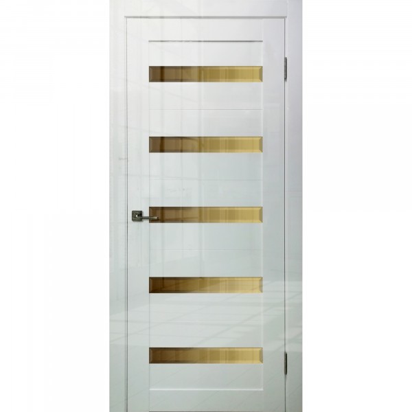 Фото Полотно дверное стекло зеркальное venece 2000х700мм.,пвх, цвет белый глянец