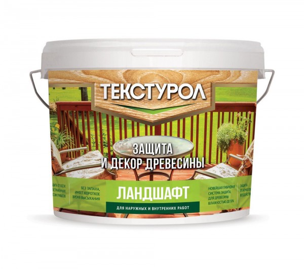 Фото Текстурол ландшафт на водной основе сосна 9л