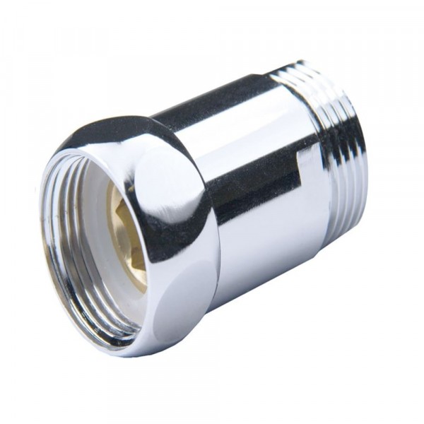 Фото Соединение для п./суш. прямое 1х1 в/н (хром)