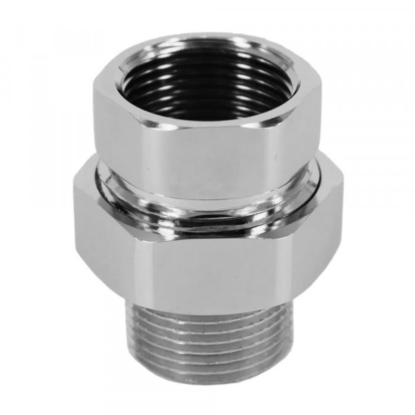 Фото Сгон (американка) для п./суш. прямой 1/2 в/н (хром)