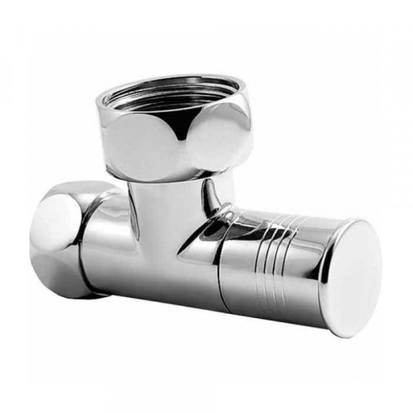 Фото Вентиль для п./суш. угловой с накидной гайкой 1х3/4 в/в (хром)