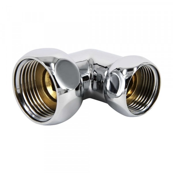 Фото Соединение для п./суш. угловое 1х3/4 в/в хром