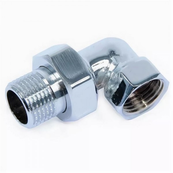 Фото Сгон (американка) для п./суш. угловой 1 в/н (хром)