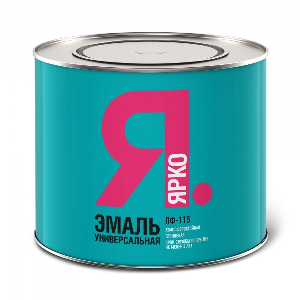 Фото Эмаль ярко пф-115 салатная 1,9 кг