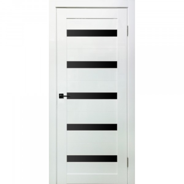 Фото Полотно дверное стекло лакобель line 2000х600мм.,пвх, цвет белый бархат