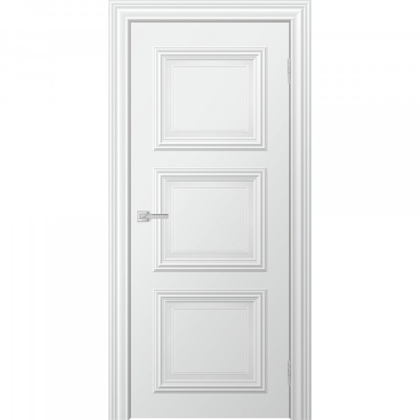 Фото Полотно дверное глухое miel 2000х600мм.,эмаль, цвет снежный