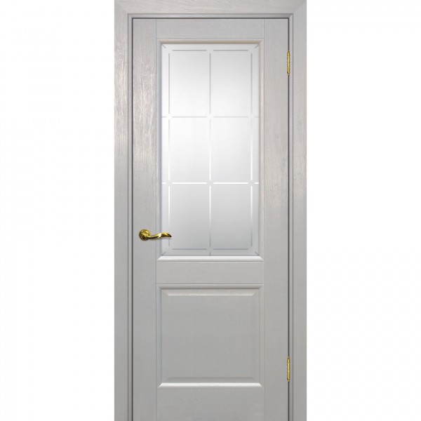 Фото Полотно дверное остеклённое psu-27 2000х600мм.,nanotex, цвет бланжевое дерево