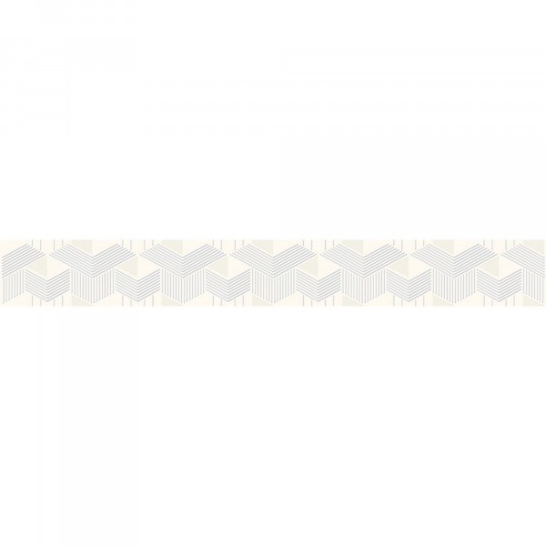 Фото Бордюр lounge light geometria 6,2*50,5 белый