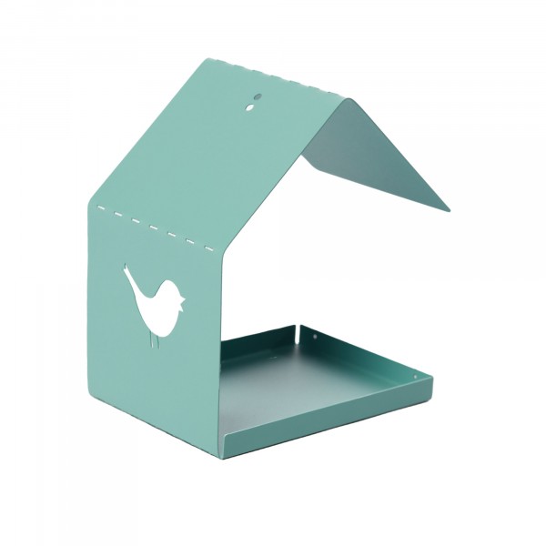 Фото Кормушка для птиц бирюза