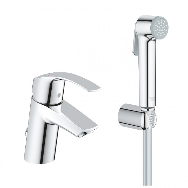 Фото Cмеситель для раковины с душем grohe eurosmart new 23124002