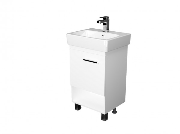 Фото Тумба tera 50н 1д. белый глянец