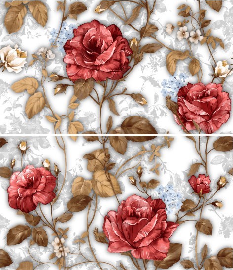 Фото Декор iris панно 46*40 белый п30061 /5/