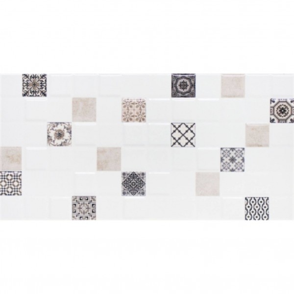 Фото Декор астрид кофейный 20*40 бежевый 1041-0235