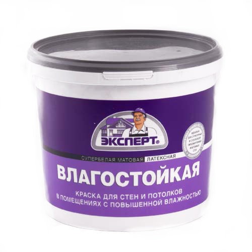 Фото Краска эксперт влагостойкая супербелая 3кг
