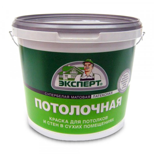 Фото Краска для потолков  эксперт супербелая 14кг