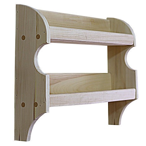 Фото Полка настенная прямая для бани 70*14*42см